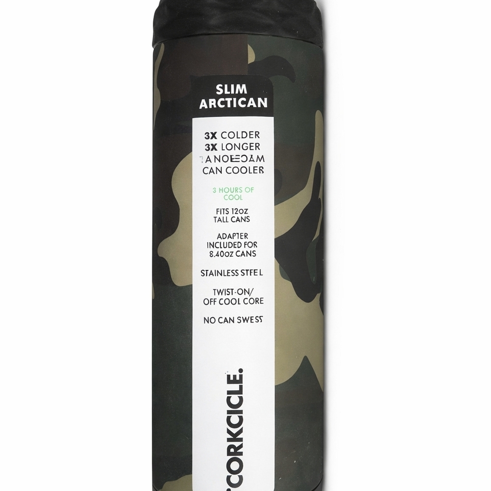 🆕️Corkcicle Slim Arctican Camouflage Can Cooler